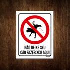 Kit 10 Placas Atenção Não Deixe Seu Cão Fazer Xixi Aqui V