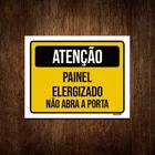 Kit 10 Placas Atenção Painel Energizado Não Abra Porta