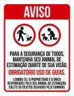 Kit 10 Placas Aviso Segurança Todos Uso Guias 36X46