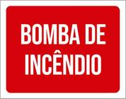 Kit 10 Placas Bomba De Incêndio