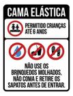 Kit 10 Placas Cama Elástica Regras Da Casa