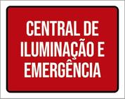 Kit 10 Placas Central Iluminação Emergência 36X46