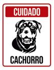 Kit 10 Placas Cuidado Cachorro Vertical 36X46