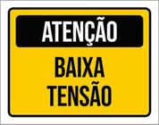 Kit 10 Placas De Atenção Aviso Baixa Tensão 36X46