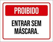 Kit 10 Placas De Proibido Entrar Sem Camisa 36X46