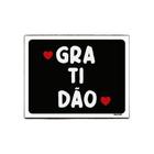 Kit 10 Placas Decorativa - Gratidão