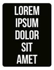 Kit 10 Placas Decorativa Lorem Ipsum Dolor Sit Amet 36X46