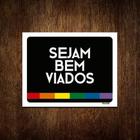 Kit 10 Placas Decorativa - Sejam Bem Viados