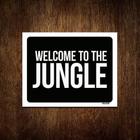 Kit 10 Placas Decorativa - Welcome To The Jungle