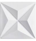 Kit 10 Placas Decorativas 3 D Estrelar Branco 50X50 Cm