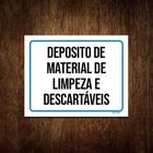 Kit 10 Placas Deposito Material Limpeza Descartáveis