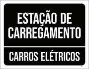 Kit 10 Placas Estação De Carregamento Carros Elétricos