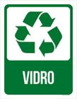 Kit 10 Placas Lixo Verde Vidro 36X46