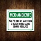 Kit 10 Placas Meio Ambiente Não Polua Ar