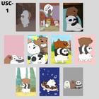 Kit 10 Placas Pardo Panda E Polar Urso Sem Curso 13x20