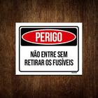 Kit 10 Placas Perigo Não Entre Sem Retirar Os Fusíveis