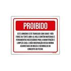 Kit 10 Placas Proibido Armário Trancado Não Abra