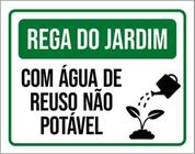 Kit 10 Placas Rega Jardim Água Reuso Não Potável