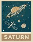 Kit 10 Placas Saturn Planeta 36X46