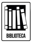 Kit 10 Placas Setor Biblioteca 36X46