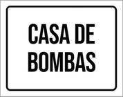 Kit 10 Placas Setor Casa De Bombas 36X46