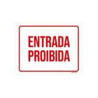 Kit 10 Placas Sinalização Ambiente Entrada Proibida