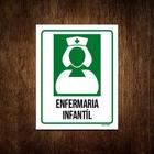 Kit 10 Placas Sinalização Hospitalar Enfermaria Infantíl