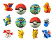 Kit 10 Pokebola 5,5cm Com 1 Pokemon Dedoche Sortido Em Cada - CPS