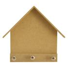 Kit 10 Porta Chaves Casinha Lisa 3 Pinos Decoração 13x14cm MDF Madeira - ATACADÃO DO ARTESANATO MDF