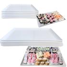 Kit 10 Pratos 24 Cm + 10 Pratos 35 Cm para Restaurante Japones Melamina Bestfer