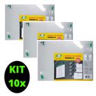 Kit 10 Quadro De Aviso Horizontal Transparente Polipropileno A4