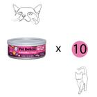 Kit 10 Ração Úmida Pet Delícia Gatos Maravilha de Frango 110g