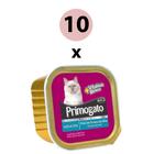 KIT 10 Ração Úmida Primogato Premium Pate Frutos Do Mar 150g