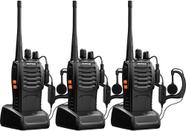 Kit 10 Rádios Comunicador Fone Walktalk Baofeng 777