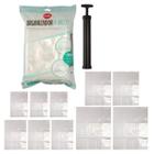 Kit 10 saco a vacuo 40x60, 50x70, 60x80 70x100 1 bomba