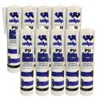 Kit 10 Silicone Pu40 Adesivo Selante Poliuretano Cola 350g