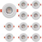 kit 10 Spot Led Embutir 5w Redondo 6500k branco frio Vany*