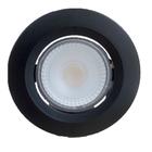 Kit 10 Spot Led Redondo 5w Preto Branco Quente 3000K Bivolt