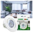 Kit 10 Spot LED Taschibra AllTop Embutir Redondo MR16 5W 38