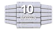 Kit 10 Toalhas de Banho Para Pintura Branca Hotel Spa Salão Barbearia Ponto Russo 400g/m2