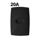 Kit 10 Tomadas Preta 20a Blux Home Grafite Combo Tomada Simples Economica Black Decoração Kit Casa