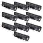 Kit 10 Toner Compatível Universal Para P1102w M1132 M1210 M1212 M1210 CE285A Ce285a cb435a cb436a