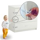 Kit 10 Trava de Gaveta Cômoda escrivaninha Segurança Protetor Proteção Infantil Bebe