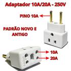 Kit 10 Unidades Adaptador Tomada Benjamin Bob Esponja Plug Padrão Novo e Antigo 10A e 20A