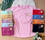 kit 10 unidades blusa feminina estampara cores variadas