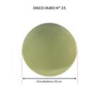 Kit 10 Unidades Cake Board Disco Para Bolo Ouro 23cm.