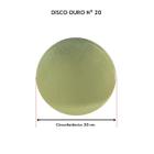 Kit 10 Unidades Cake Board para Bolo Disco Ouro 20cm