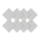 Kit 10 Unidades Guardanapo Liso Branco 45X45Cm Rafimex