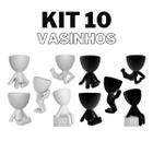 Kit 10 Vasinhos Suculentas Robert Bbb Bob Planta Decoração