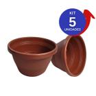 Kit 10 Vasos para planta de Plástico para Jardim Flores Vaso de Planta Decorativo